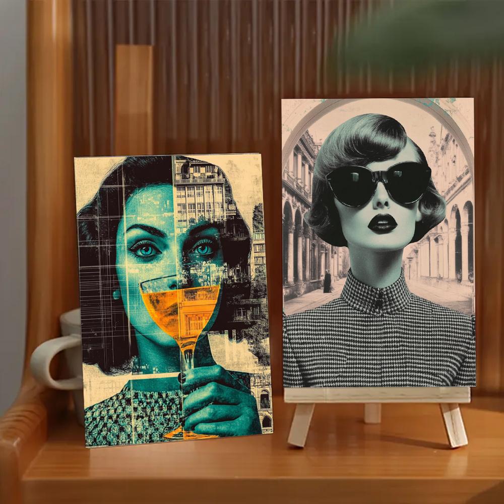 32 шт., Сюрреалистичные коллажные открытки, Подарки на день рождения/Рождество/Юбилей, предметы коллекционирования, подходят для дарения, можно отправлять по почте.