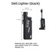 WELLHIKE Lighters Camping Windproof Type Barbecue Lighter Can See Window Inflatable Retractable Trolley Portable Lighter Airless