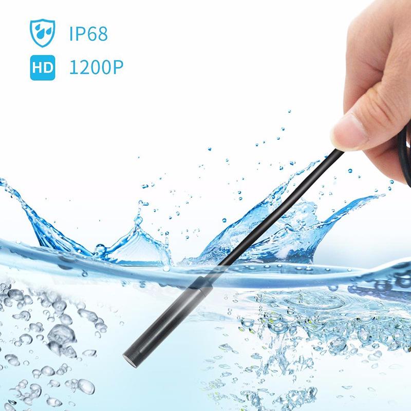 1200P Wi-Fi эндоскопическая камера мини-водостойкая камера для проверки кабеля 8 мм USB-бороскоп для Android IOS