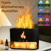 Новый увлажнитель воздуха для камина Crystal Salt Rock Fire Lamp 7 цветов Flame Volcano Air Увлажнитель воздуха Диффузор эфирного масла для