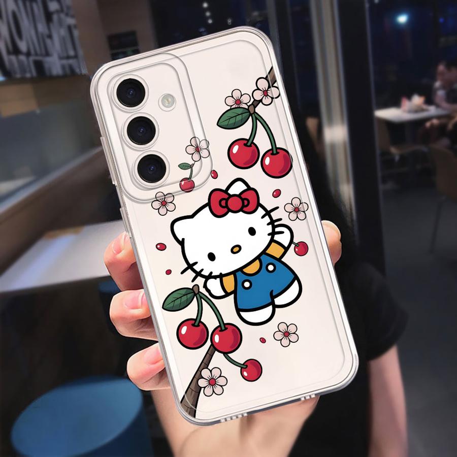 Sanrio Hello Kitty Cute Phone Cover Case for Samsung Galaxy A57 A26 A24 A52 A17 A55 A34 A35 A14 A16 A54 A15 A52 A56 A36 A37 A25