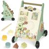 Wooden Baby Walker, Beads, 18+ Months, Green