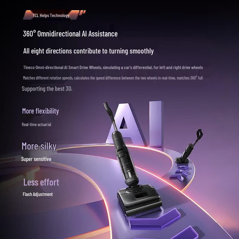 TINECO Geek Night Steam AI Всенаправленный моющий пол