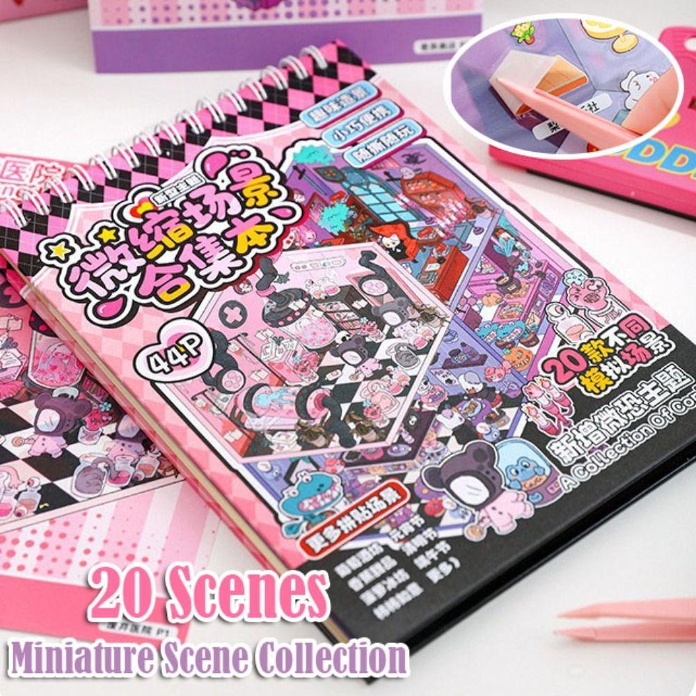 ПЭТ 3D Пейзажная наклейка Декомпрессионные 3D Наклейки Сцена Карманая Кабина Детские Подарки