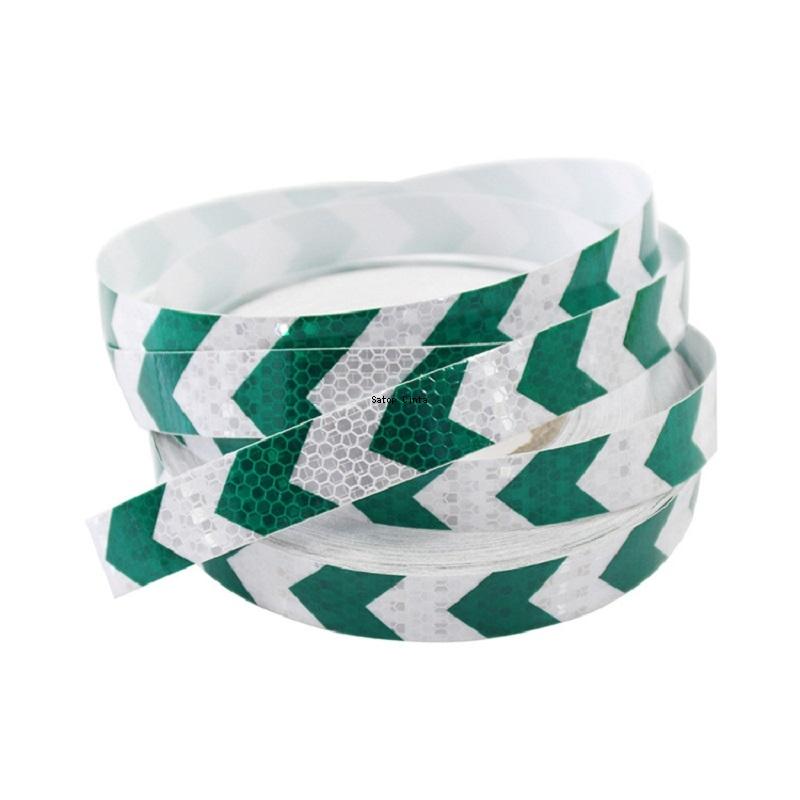 Arrow 25mm*5m Reflective Bicycle Stickers Self-Adhesive Reflectors Waterproof Warning Tape Strips For Car Bike Helmet Motorcycle
