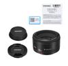 Yongnuo Объектив Canon YN50mm F1.8 с фиксированным фокусным расстоянием, байонет Canon EF, совместимый с полнокадровыми камерами, стандартный объектив