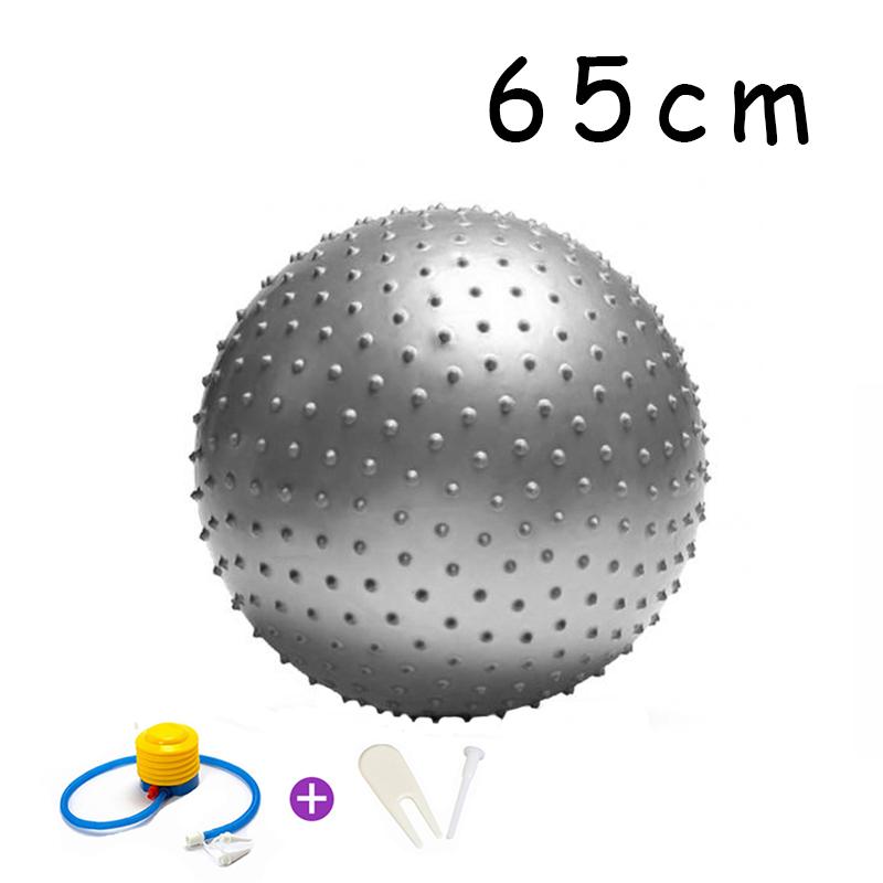55 см/65 см/75 см/85 см точечный массажный мяч мяч для йоги с насосом Ежик мячи для фитнеса фитбол пилатес баланс тренировки спортивный тренажерный зал