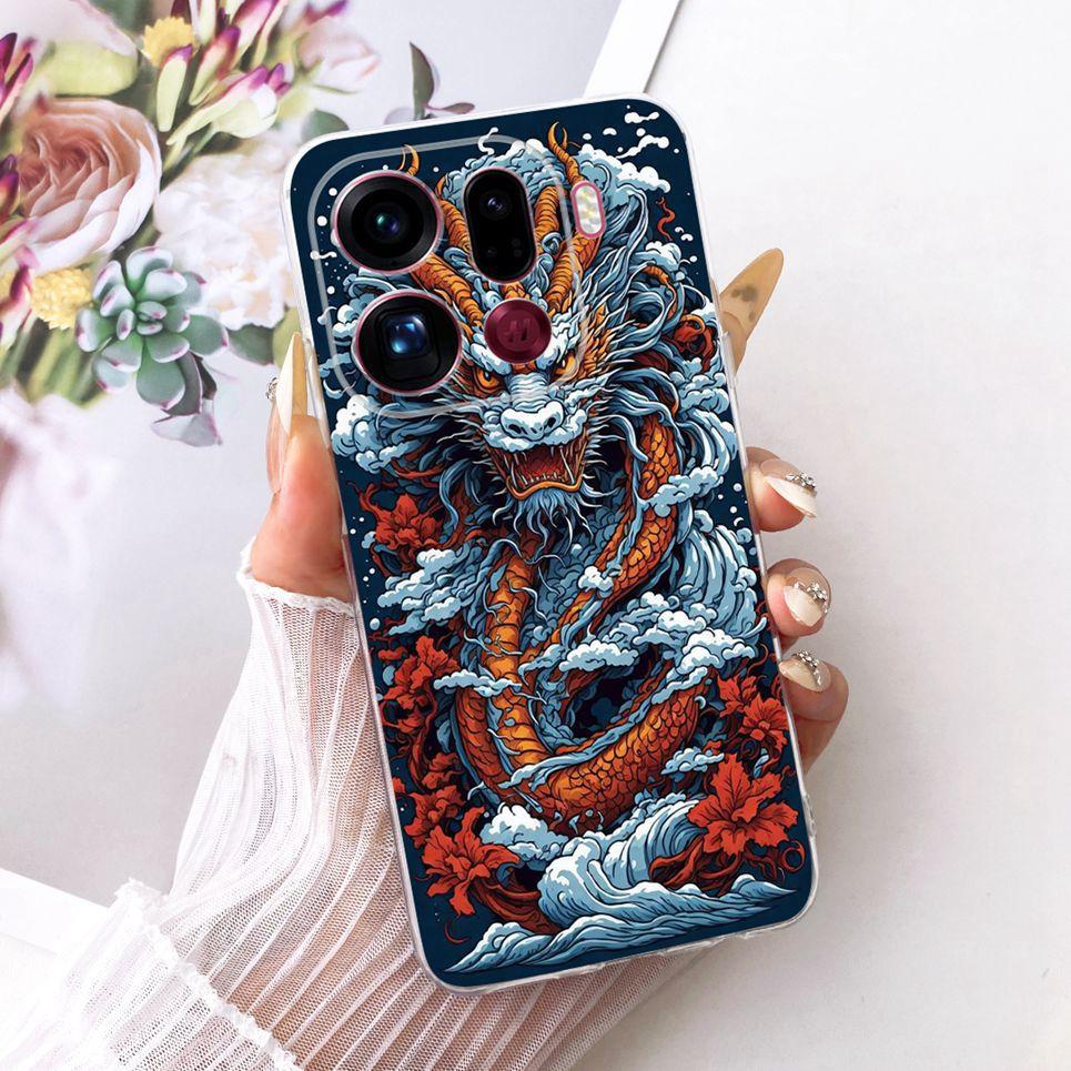 Чехол для телефона Oppo Find X9 X9Pro На Oppo Find X9 Pro Чехол Крутой Дракон Лев Тигр Мультяшная Задняя Крышка Прозрачный Мягкий Силикон Coque