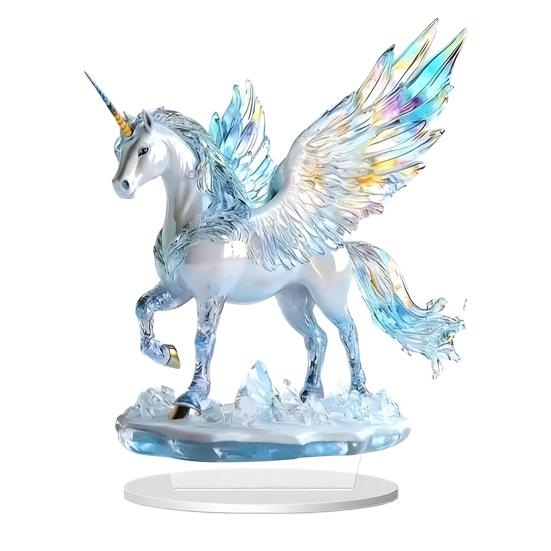 Horse Shaped Acrylic Sign 2D Flat Horse Tabletop Centerpiece for Corner Living Room Fireplace Shelf Office Home Decor