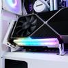 New RGB Vertical GPU Bracket Adjustable Vertical Graphics Card Holder ARGB 5V 3Pin LED Light Sync PCIe X16 Gen4 Riser Cable 90 Degree Right Angle 17cm