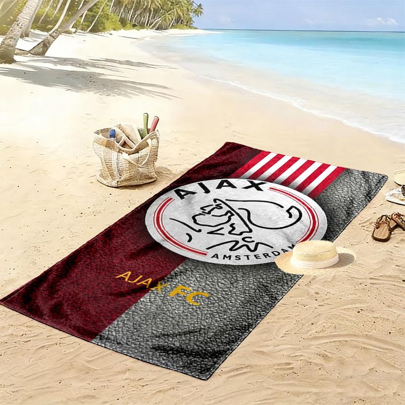 Пляжное полотенце с принтом AFC Ajax, Большое мягкое быстросохнущее полотенце для пляжа, кемпинга, плавания