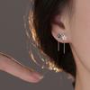 Elegant Long Tassel Earrings Exquisite Floret Ear Studs Temperament Flower Tassel Earrings Women