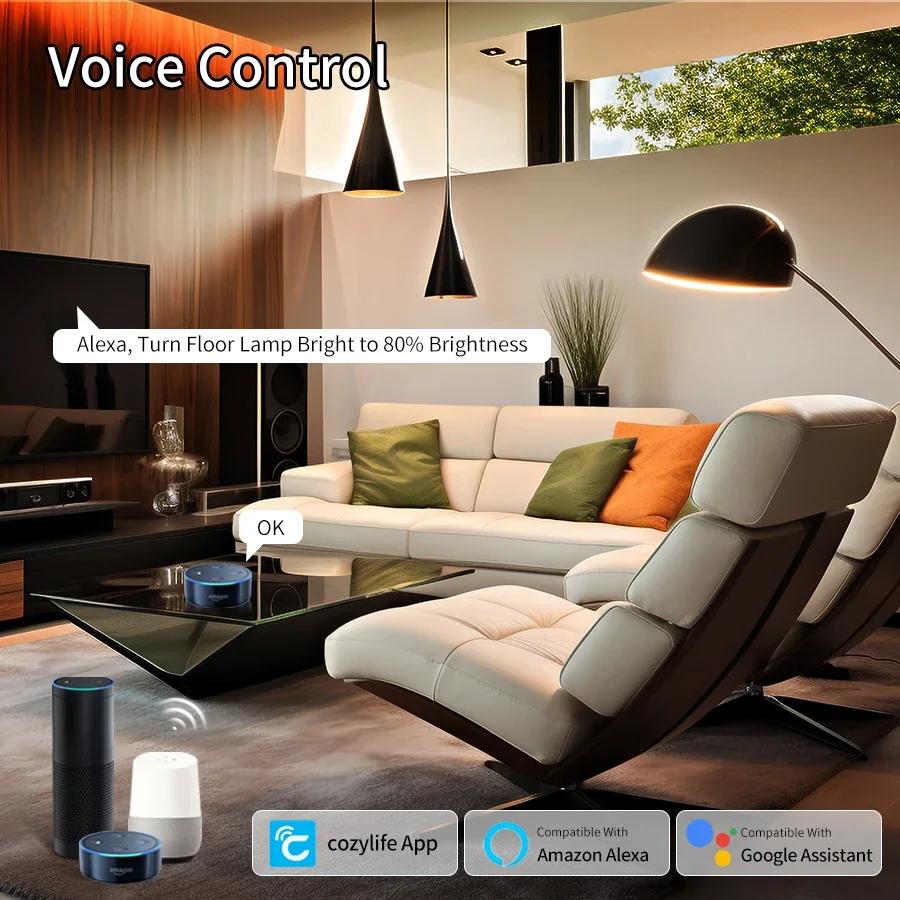 E27 WiFi Smart LED Light Bulbs 110 В 220 В 12 Вт 15 Вт 20 Вт LED Lamp Cozylife APP Control Home Lighting Support Alexa Google Home