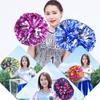 1 Pcs Plastic Double Hole Handle Cheerleader Pom Poms Metallic Streamer Club Sport Supplies Dance Party Club Decorator Tools