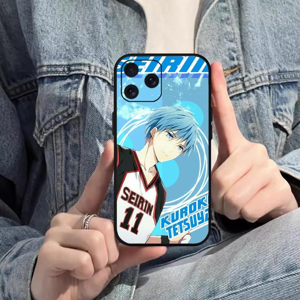 Чехол для телефона Bilibili Anime Kuroko Basketball для iPhone Mini 11 12 13 14 15 Pro XS Max X Plus SE XR, черный мягкий чехол