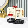 Adjustable Perforated Board Storage Rack DIY Pegboard Organizer  Cosmetics Storage