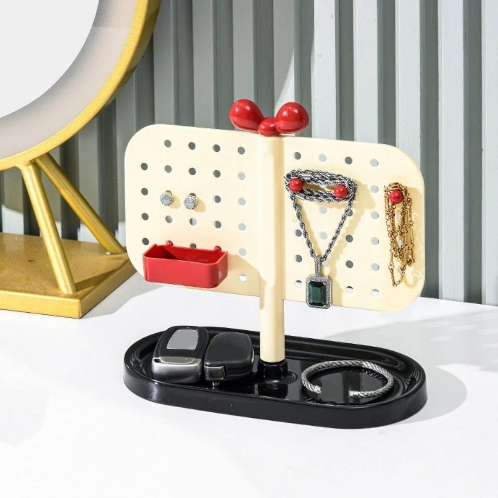 Adjustable Perforated Board Storage Rack DIY Pegboard Organizer Cosmetics Storage