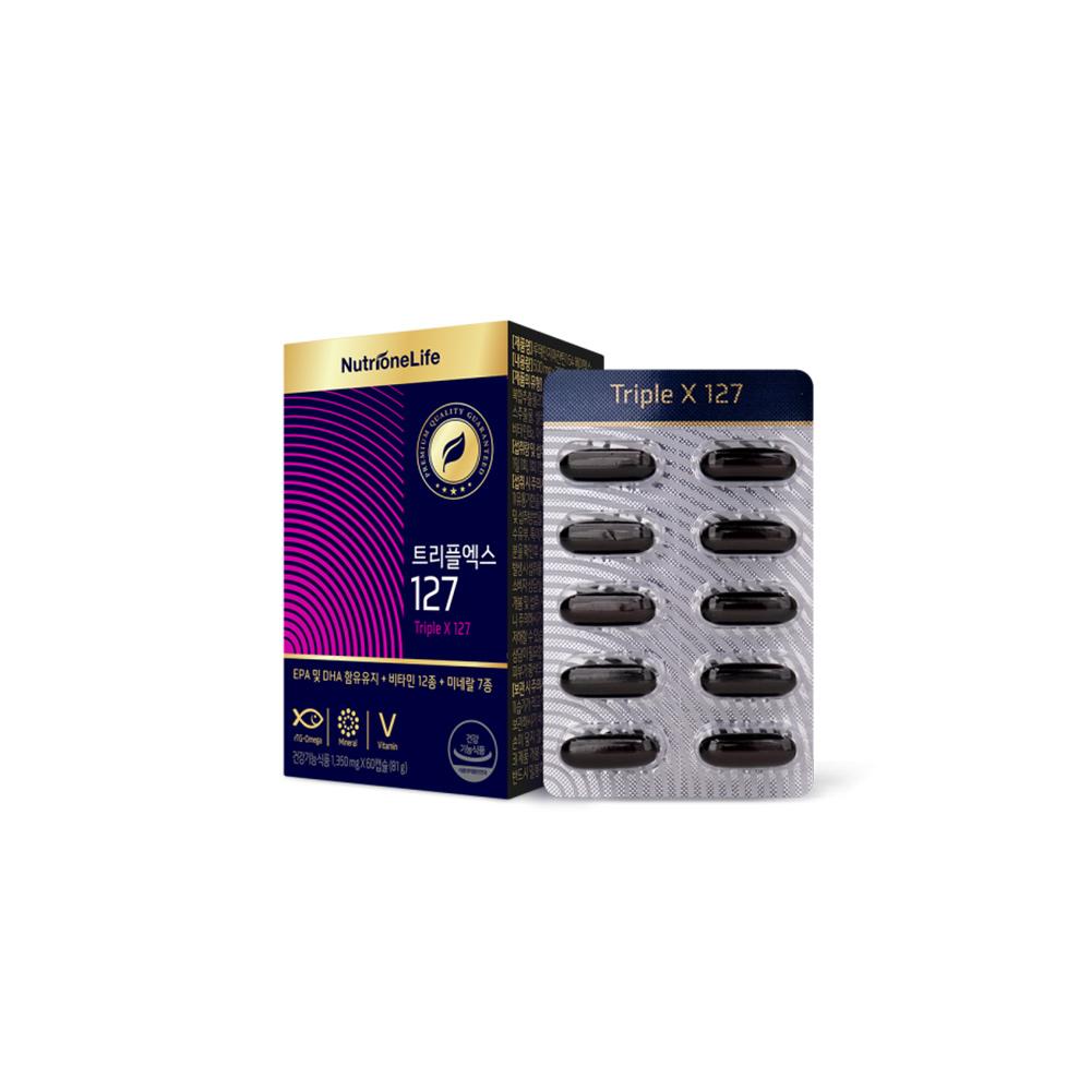 NUTRIONE Triple X 127 (1350mg X 60 Ea/100ea) 1 BOX