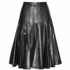 Soft Genuine Black Handmade Leather Party Wear Lambskin Women's Skirt Stylish