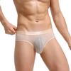 Men's Sexy Triangle Briefs: Breathable Jacquard Nylon Underwear
