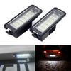 2pcs No Error SMD LED License Number Plate Lights Lamps Error Free White For VW GOLF 4 5 6 7 6R Passat B6 Lupo Scirocco Polo