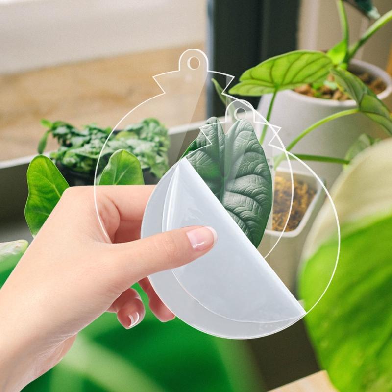 10 шт. новинка рождественские бирки акриловые чистые листы самодельные поделки подвесные украшения безделушки для украшения рождественской елки