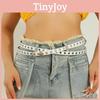 Fashionable Solid Color Porous Design Women Slim Waist Belt For Wear Daily
