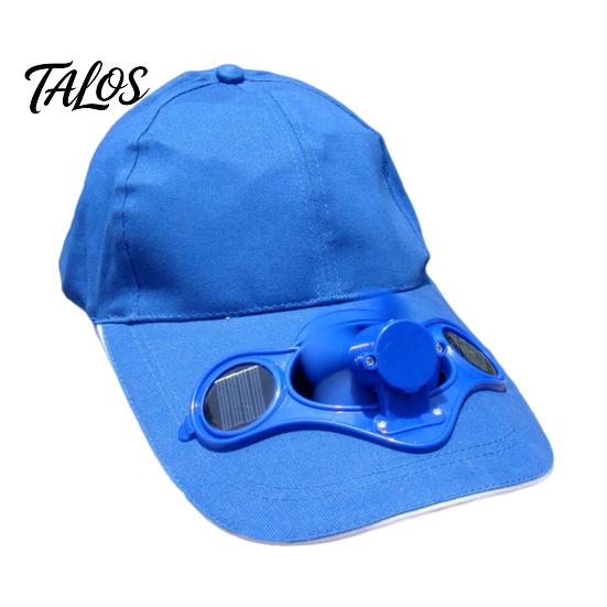 Женская мужская летняя рыболовная кепка на солнечной энергии Cool Fan Beach Boater Hat Gift
