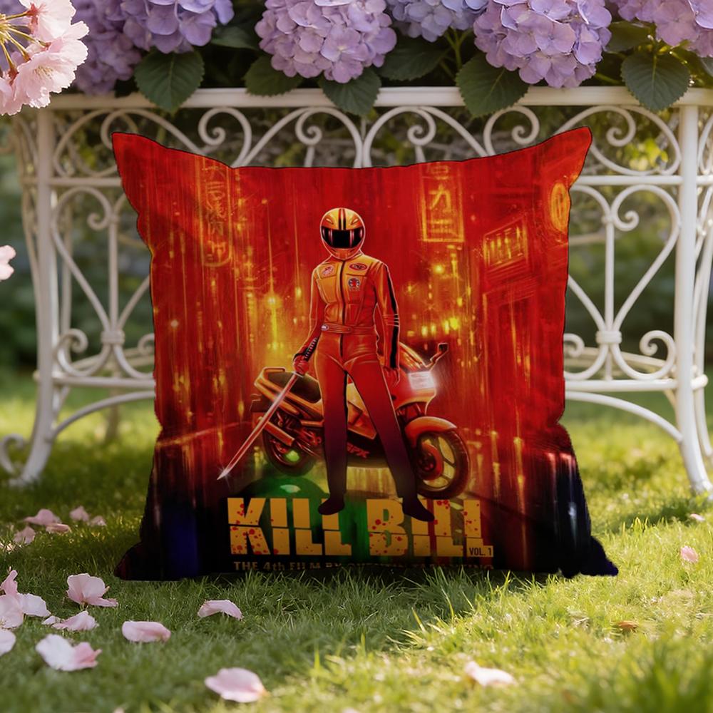 Чехол для подушки K-Kill B-Bill, для дома и автомобиля, двусторонний: Двусторонняя конструкция для максимального комфорта