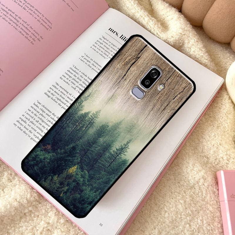 Чехол с рисунком природы из дерева для Samsung Galaxy J8 A6 A7 A8 A9 2018 J4 J6 Plus J3 J5 J7 2016 A3 A5 2017