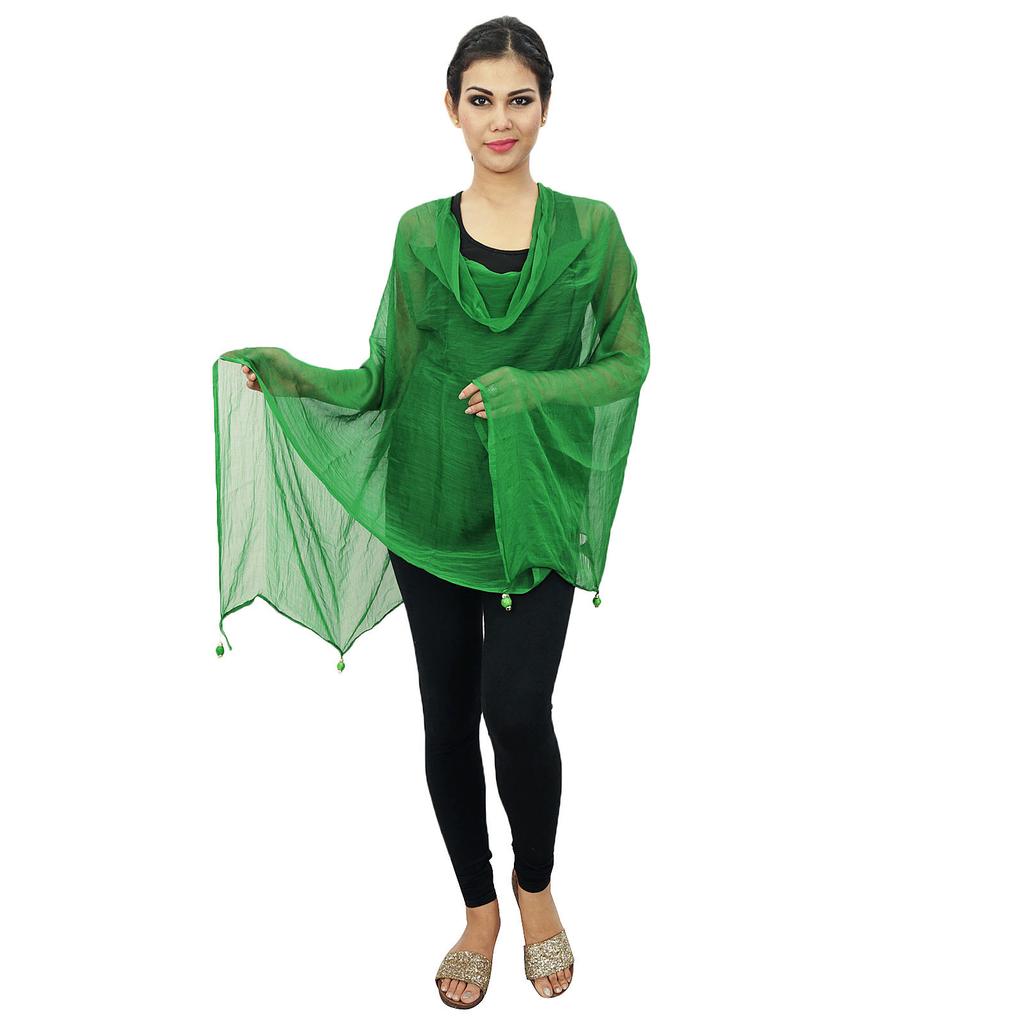 Длинный палантин из шифоновой смеси Dupatta Neck Wrap Женщины носят индийские шарфы Chunni