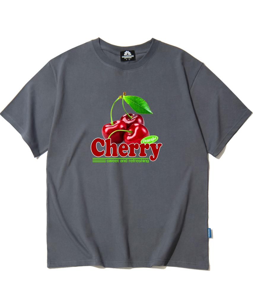 TRIPSHION Triple Cherry Graphic T-Shirt - 8 Colors (Type B)