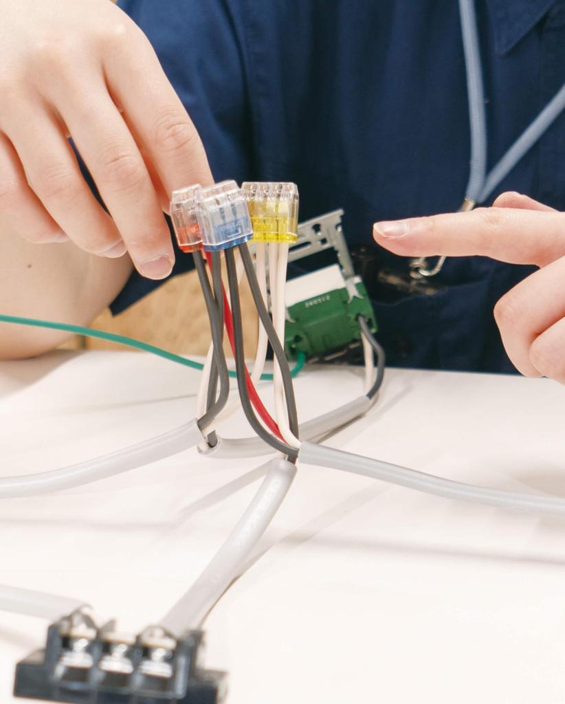 Tsunoda Electrician Skill Test Tool Set Set VVF Stripper with Mini Crimping Tool for Ring Sleeves 9-piece TS-E01S