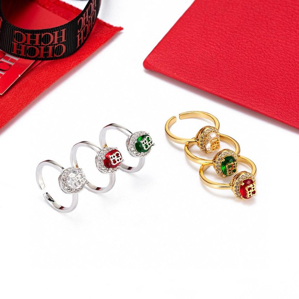 CHHC Adjustable Women's Cubic Zirconia Ring with Gift Box