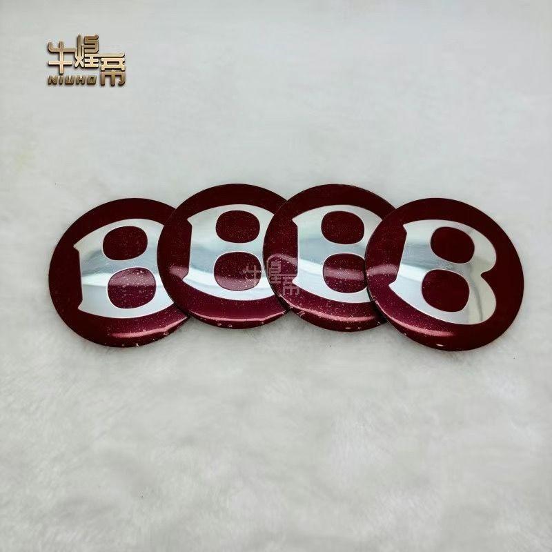 For Bentley LOGO Wheel Decoration Cover  Car Accessories Auto Rim Cover Hubcaps Bentayga and Mulsanne Car logo Stickers 56mm65mm