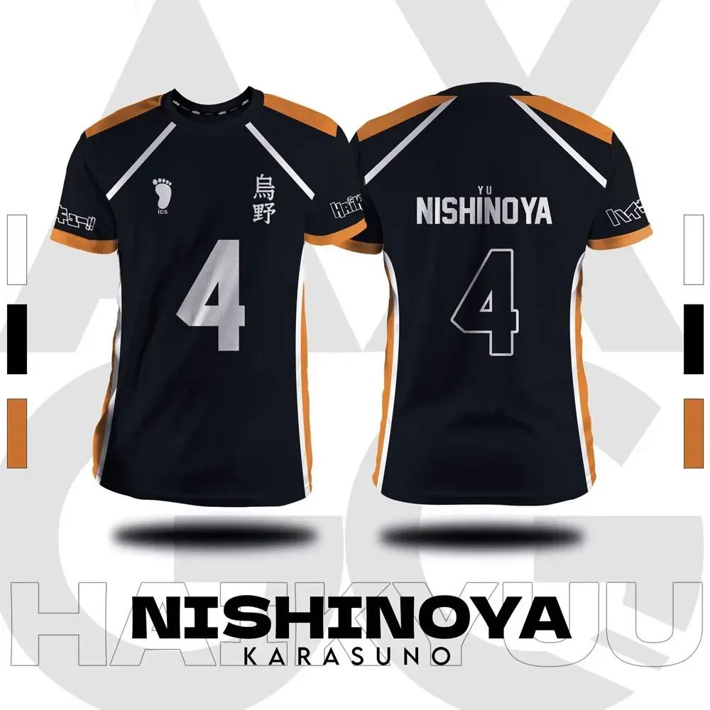 Haikyuu Fukurodani Hinata мультфильм аниме косплей мужчины джерси короткий рукав детская футболка одежда унисекс топы новая мода женская футболка