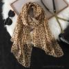 Fashion Printed Leopard Chiffon Hijab Scarf Women Pareo Lady Bandanas Beach Towels Summer Muslim Veil Wrap Female Foulard