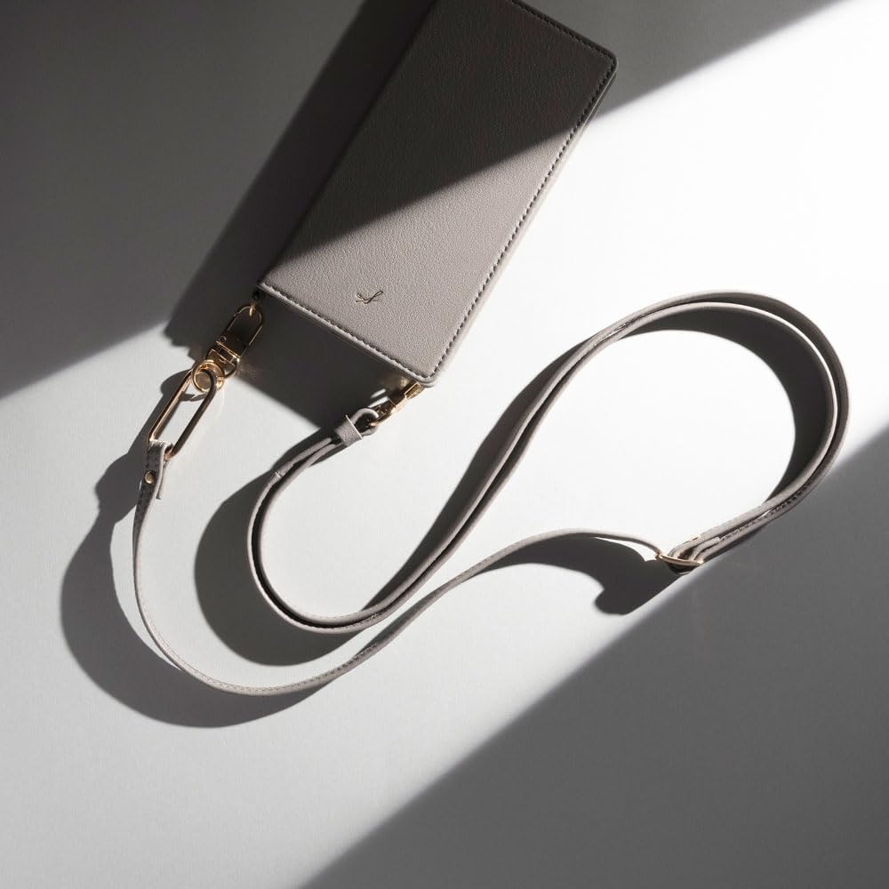 Salisty Noble Leather Shoulder Натуральная кожа Наплечная сумка-кроссбоди для смартфона LWG Итальянский ремешок, (Этен) [Ремешок Salisty, Сумка, Сертифицированный, Кожаный]