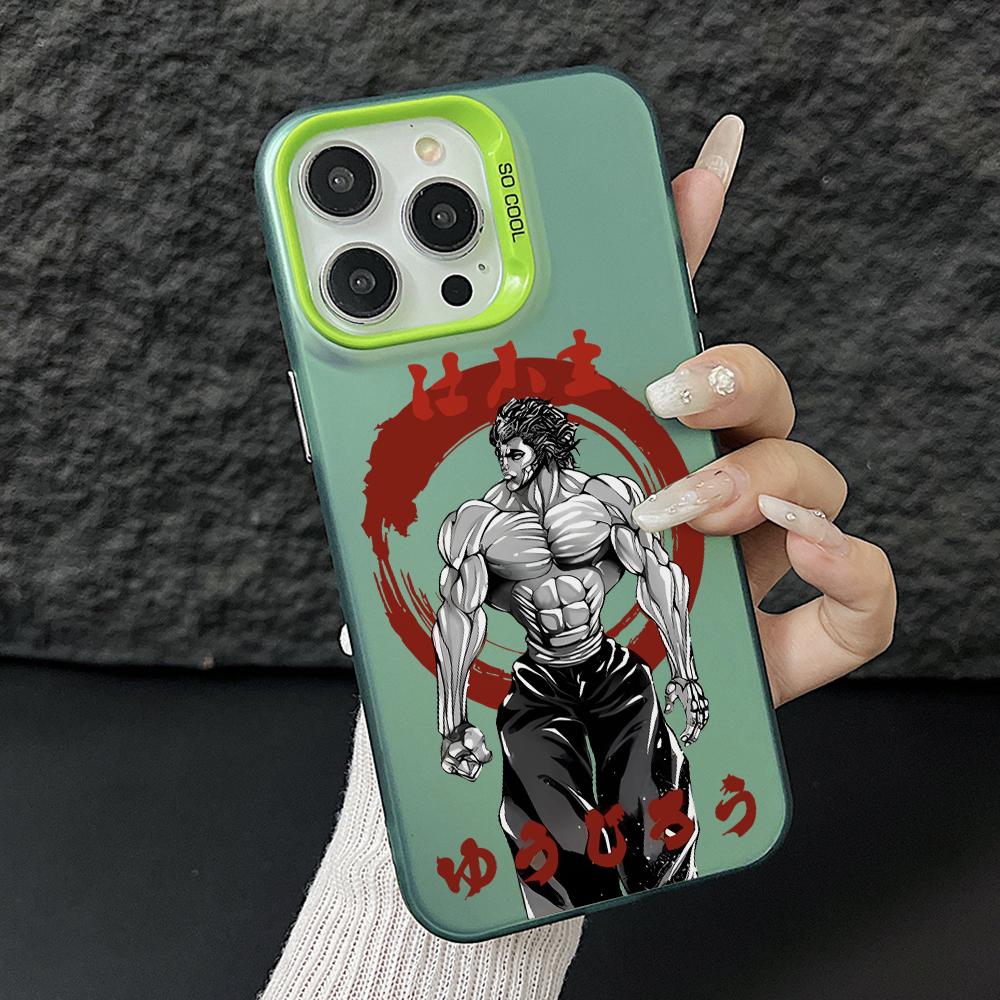Anime Hanmas Baki Phone Case for Samsung Galaxy A56 A55 A54 A53 A52 A26 A17 A16 A12 A07 A06 4G 5G Silver Hard Cover