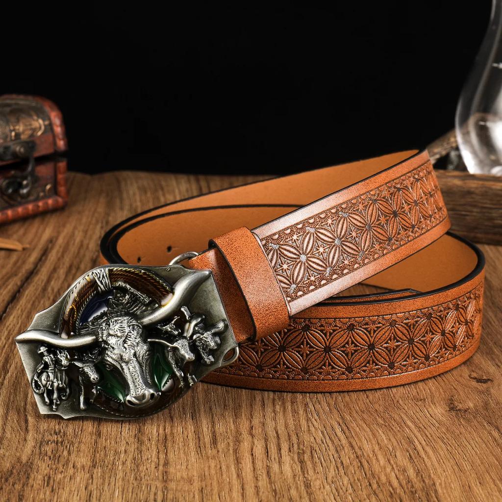 Kull Bull бычий рог, мужской кожаный ремень, коровья голова, скелет, украшение в западном ковбойском стиле, женские джинсы, пояс