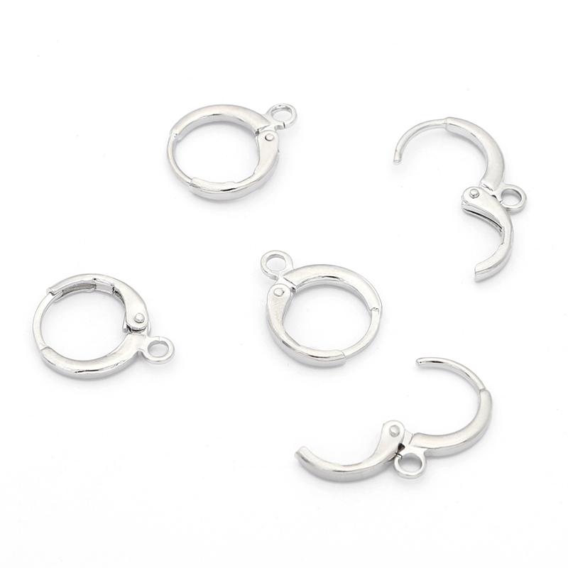 10 шт., круглый французский крючок с медным покрытием, подвеска для DIY, ожерелье, браслет, серьги, изготовление ювелирных изделий, аксессуары для рукоделия