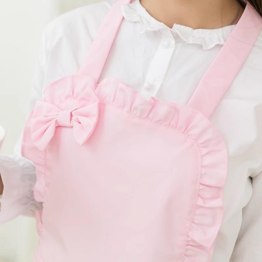 Waterproof Ruffle Apron with Pockets Nail Salon Apron Household Apron Sweet Heart Apron Cleaning