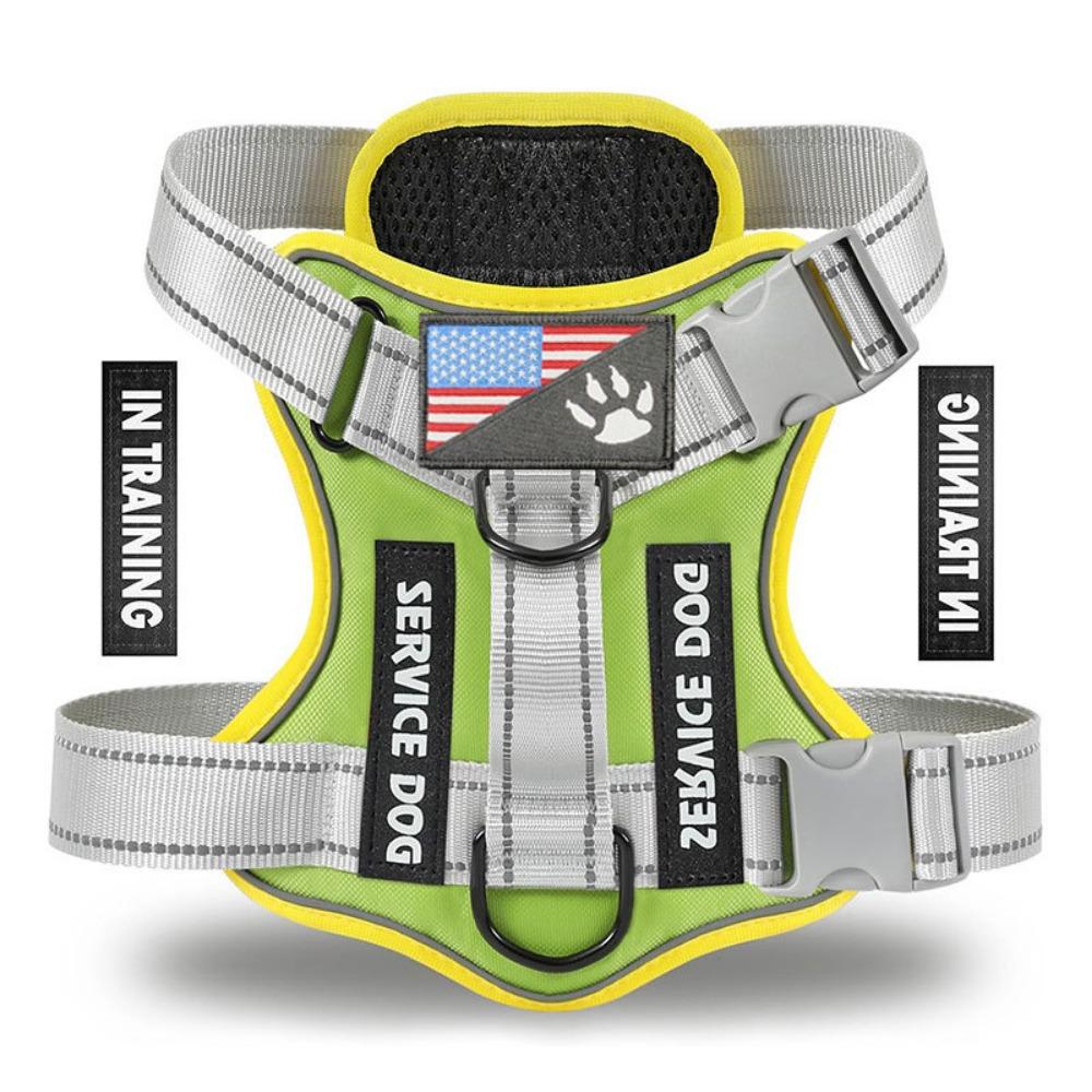 New Large Dog Tactical Chest Strap Vest Thickened Anti-explosion and Reflective Adjustable Without Neck Restraint