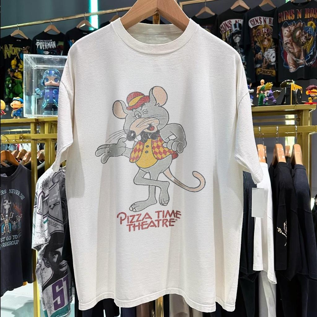 Pizza Time Theatre Chuck E Cheese - Washed T-Shirt White M