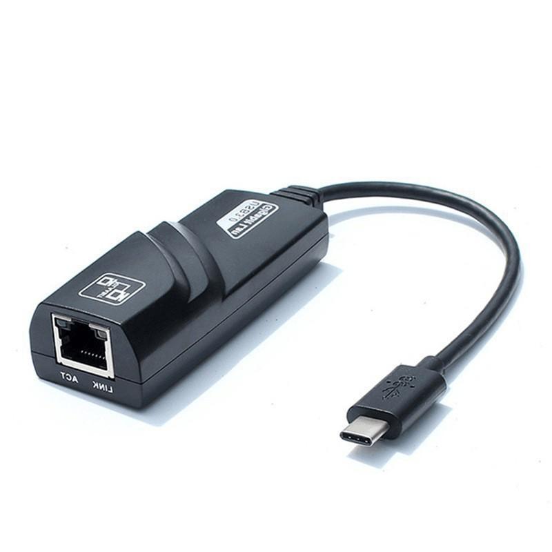 Адаптер USB-C к RJ45 Gigabit Ethernet со светодиодным индикатором