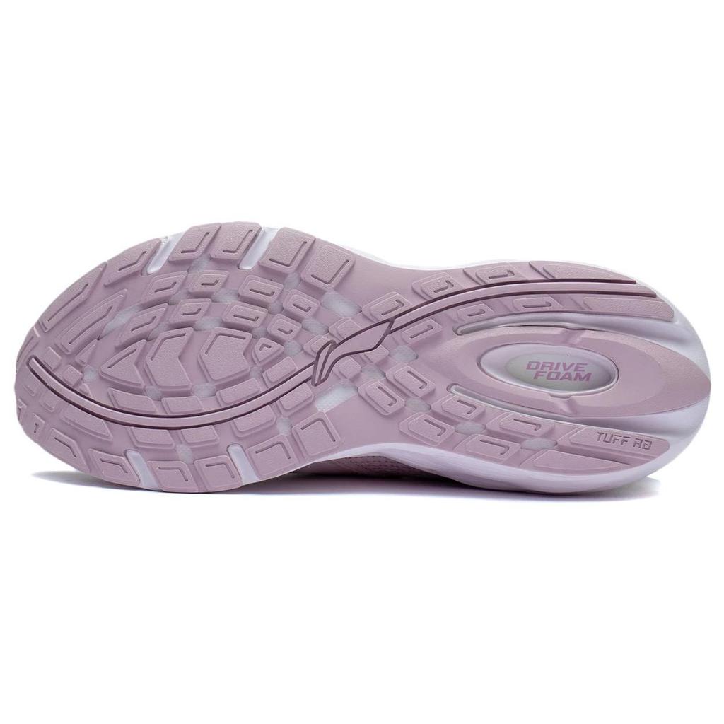 Ветровка Li Ning нескользящая дышащая амортизирующая кроссовки с низким верхом для бега женские кроссовки фиолетово-серые ARSS014-4