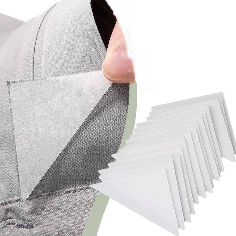 30pcs Triangle T-shirt Anti-roll Fixed Pads Transparent Fixed Shirt Pad Denim Clothes