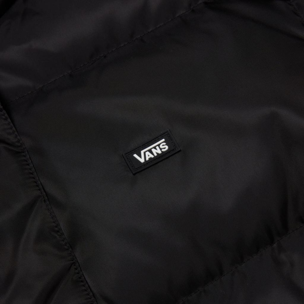 Vans Простая теплая удобная куртка-пуховик с капюшоном и длинными рукавами, унисекс, верхняя одежда, черный цвет VN000FC6BLK