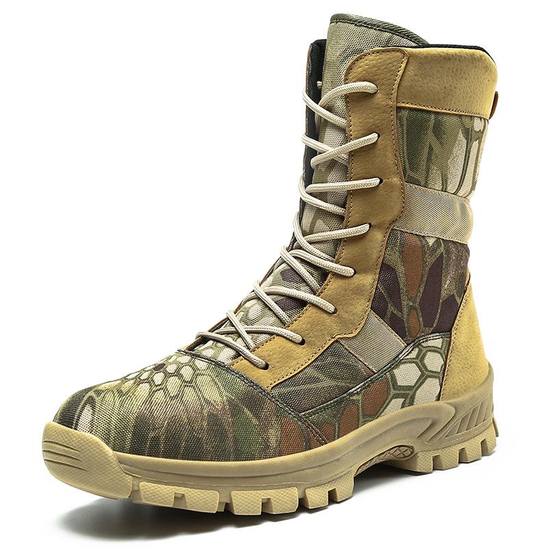 Men's Large Combat Boots - High Top Outdoor Desert & Tactical Hiking Boots