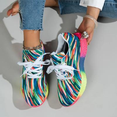 Модная дизайнерская обувь для женщин 2024 года, новые модные женские кроссовки контрастного цвета, повседневные и универсальные женские кроссовки для бега